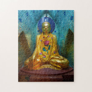 Puzzle Bouddha dans une alcôve ornée