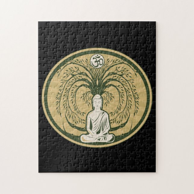 Puzzle Bouddha sous l'arbre de Bodhi (Vertical)