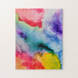 Puzzle Bouffées artistiques d'aquarelle