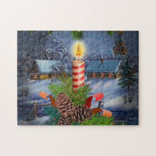 Puzzle Bougie de Noël