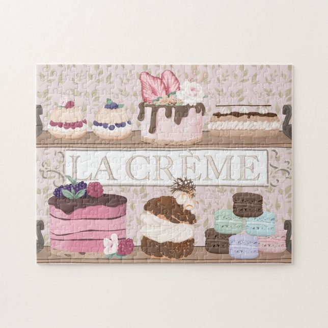 Puzzle Boulangerie Française Pâtisseries Macarons Tortes (Horizontal)