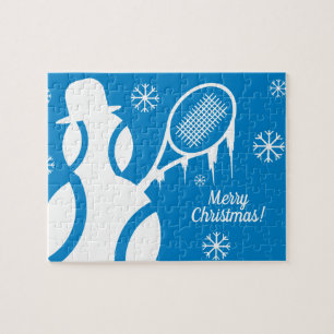 Puzzle Boule de tennis personnalisée bonhomme de neige pu