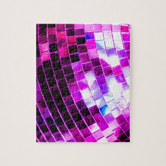 Puzzle Boule disco violette (Vertical)