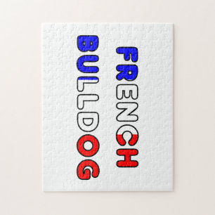 Puzzle bouledogue français flg dans le nom