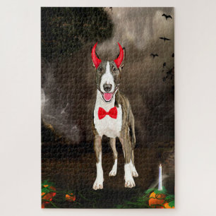 Puzzle Bouledogue Terrier en costume d'Halloween