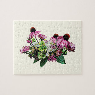 Puzzle Bouquet avec Coneflowers