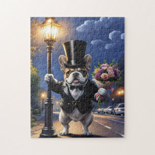 Puzzle Bouquet de bouledogue français Bulldogue français