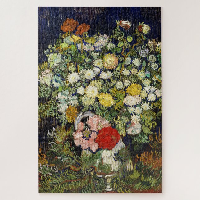 Puzzle Bouquet de fleurs dans un vase de Vincent Van Gogh (Vertical)