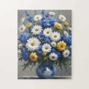 Puzzle Bouquet de fleurs Elégante aquarelle