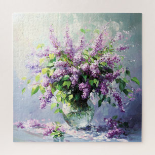 Puzzle Bouquet de lilas en fleurs de lavande