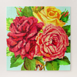 Puzzle Bouquet Rose - Romantique