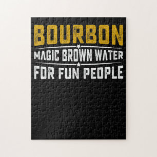 Puzzle Bourbon Magic Brown Water Fun People - Whiskey