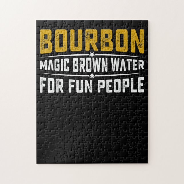 Puzzle Bourbon Magic Brown Water Fun People - Whiskey (Vertical)