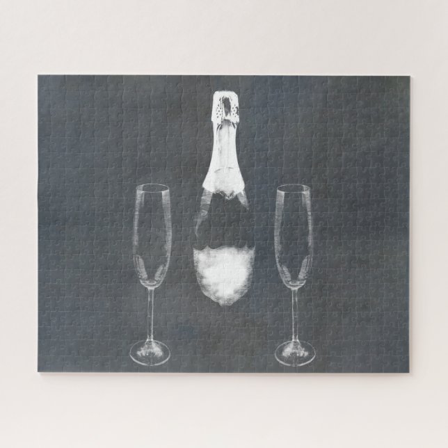 Puzzle Bouteille de Champagne (Horizontal)