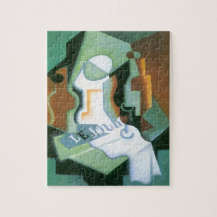 Puzzle Bouteille et plat de fruits de Juan Gris, Cubisme