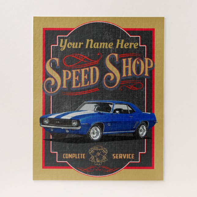 Puzzle Boutique Blue Custom Speed (Vertical)