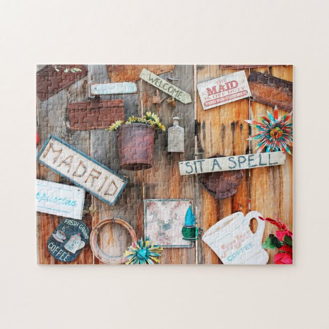 Puzzle Boutique De Café De Style Ancien Mexique. (Horizontal)