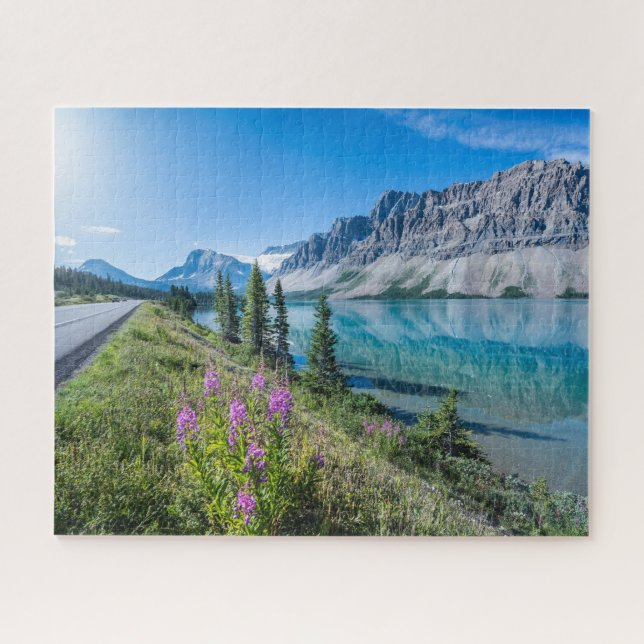 Puzzle Bow Lake Parc national Banff Canada Voyage (Horizontal)