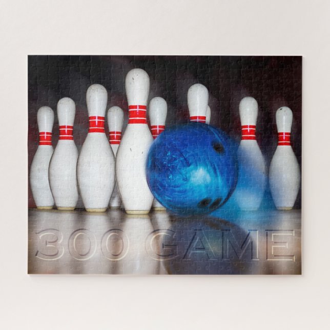 Puzzle Bowling 300 Jeu, Bowling Ball et 10 Pins (Horizontal)