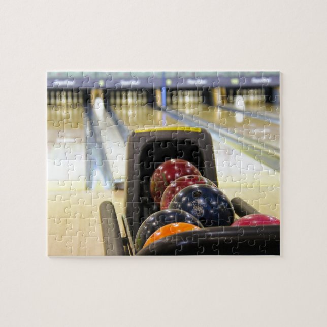Puzzle Bowling Alley et boules de bowling (Horizontal)