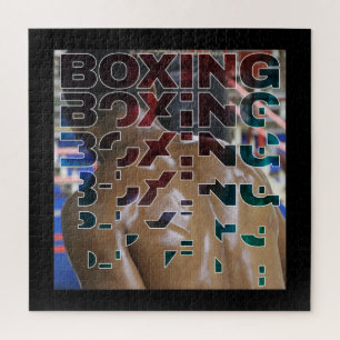 Puzzle Boxer Broken Word Art pour Boxer Fighter