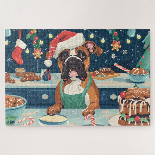 Puzzle Boxer Gîtes : Noël festif (Horizontal)