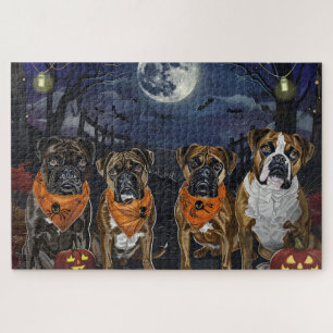 Puzzle Boxer Halloween Épouvantable