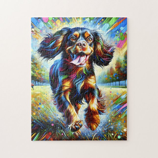 Puzzle Boykin Spaniel Chien Portrait Acrylique Art Print  (Vertical)