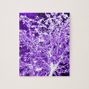 Puzzle Branches d'arbre Abstrait violet