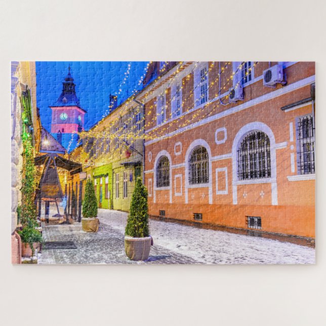 Puzzle Brasov Roumanie Marché de Noël (Horizontal)