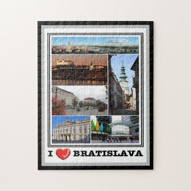 Puzzle Bratislava - I Love - Slovaquie - (Vertical)