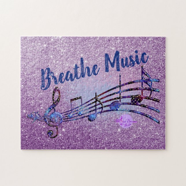 Puzzle Breathe Music - MoonDreams Music Logo (Horizontal)