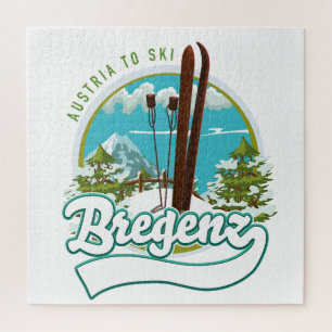 Puzzle Bregenz autriche pour skier logo