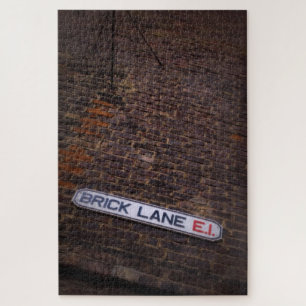 Puzzle Brick Lane - London Street Sign - 20x30 - 1014 pcs