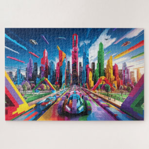 Puzzle Bricktopia : Paysage urbain futuriste3