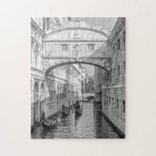 Puzzle Bridge of Sighs Venice Italy Photograph