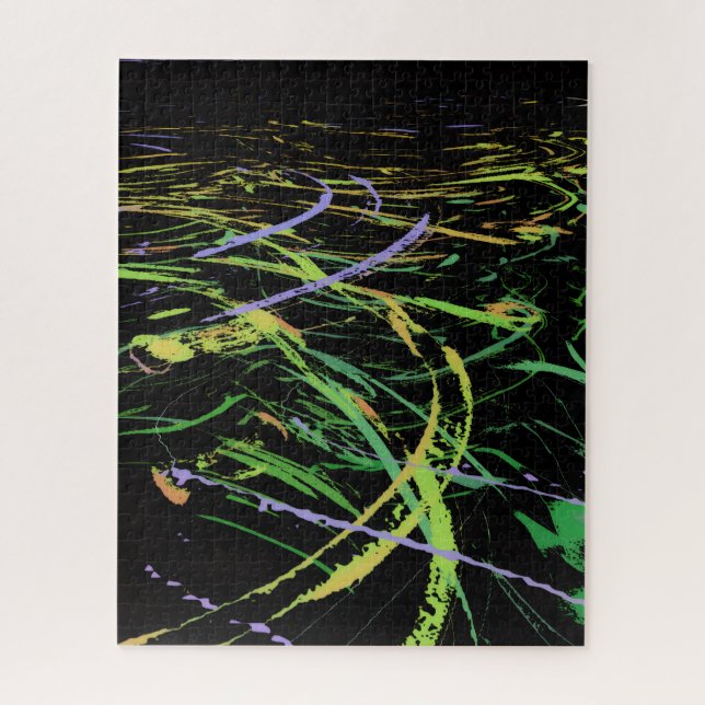 Puzzle Bright Abstract Waves (Vertical)