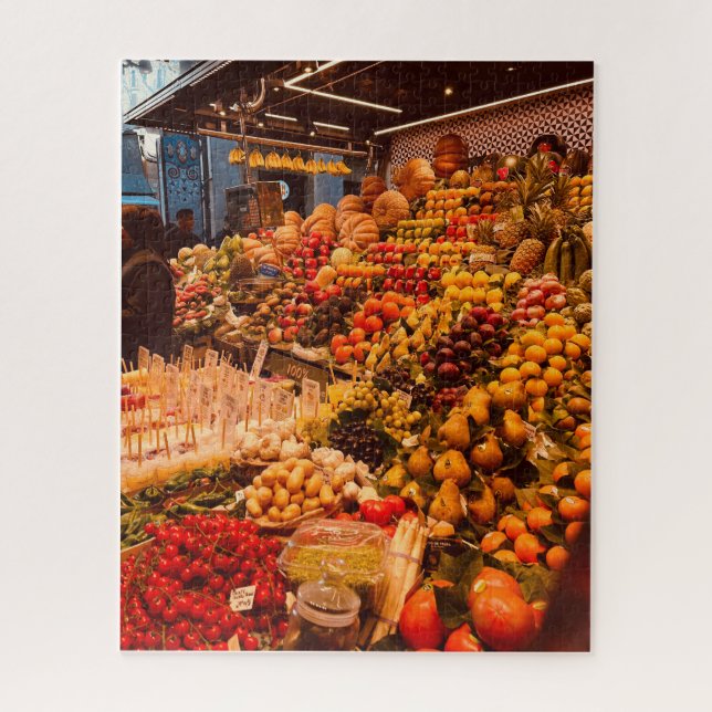 Puzzle Bright Colorful Farmers Market Barcelone (Vertical)