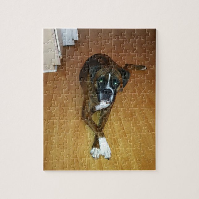Puzzle Brindle de photo de chien de boxeur (Vertical)