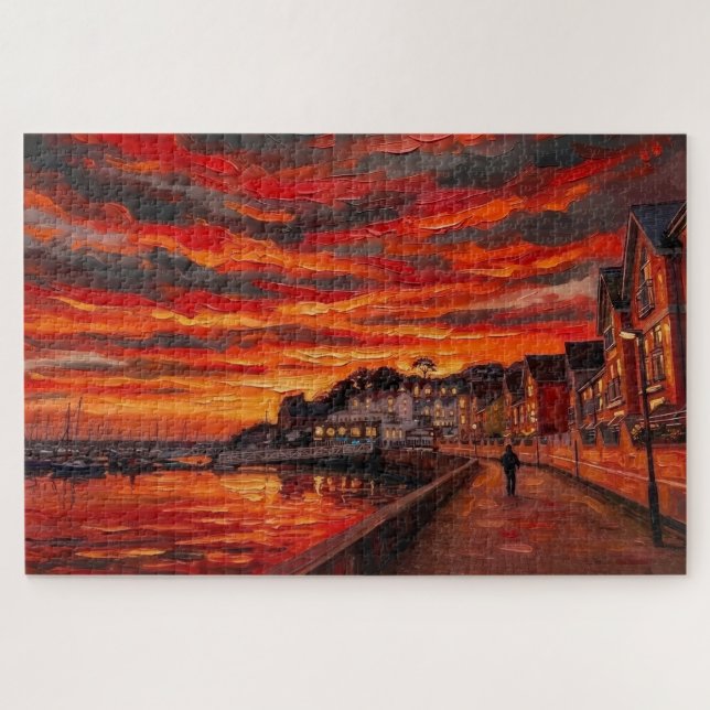 Puzzle Brixham Sunrise : Édition Galerie (Horizontal)