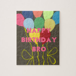 Puzzle Bro Art d'anniversaire heureux