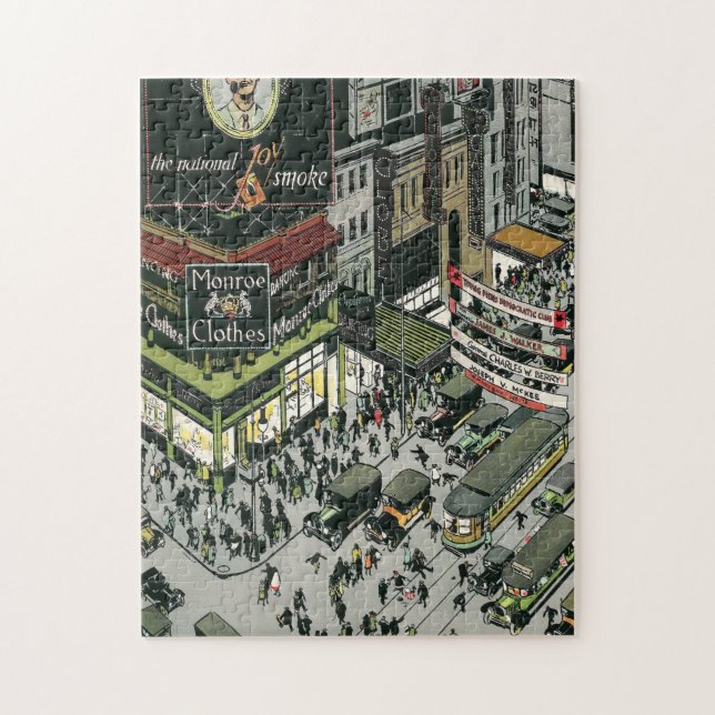 Puzzle Broadway, Times Carré, rues New York la nuit (Vertical)