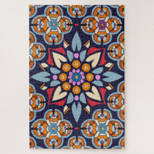 Puzzle Broderie bleue