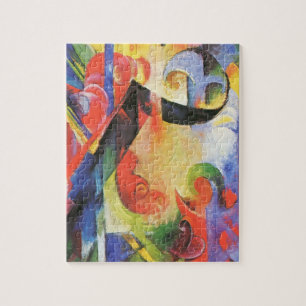 Puzzle Broken Forms par Franz Marc, Art Abstrait Vintage