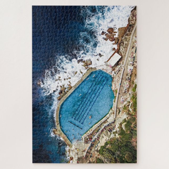 Puzzle Bronte Baths Ocean Pool Sydney Aerial Seascapes (Vertical)