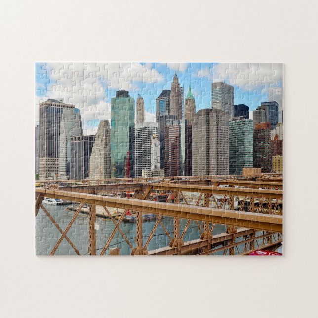 Puzzle Brooklyn Bridge New York. (Horizontal)