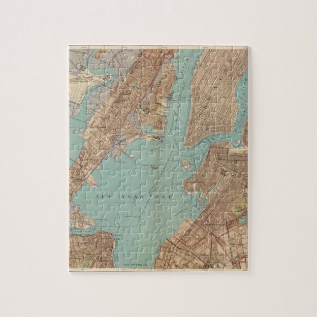 Puzzle Brooklyn, Jersey City et Hoboken (Vertical)