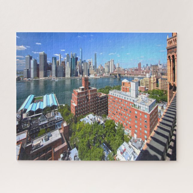 Puzzle Brooklyn Skyline.voeux de Noël (Horizontal)