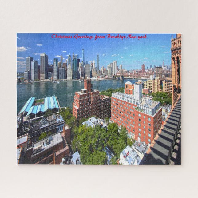 Puzzle Brooklyn Skyline.voeux de Noël (Horizontal)