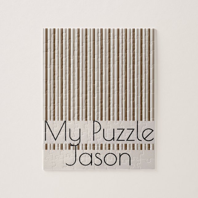 Puzzle Brown beige (Vertical)